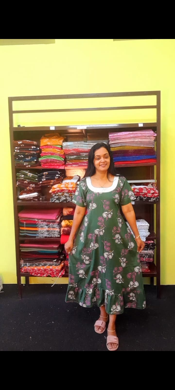 Cotton Frock Nighty - alternate view