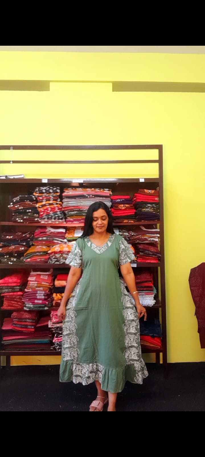 Cotton Frock Nighty - alternate view