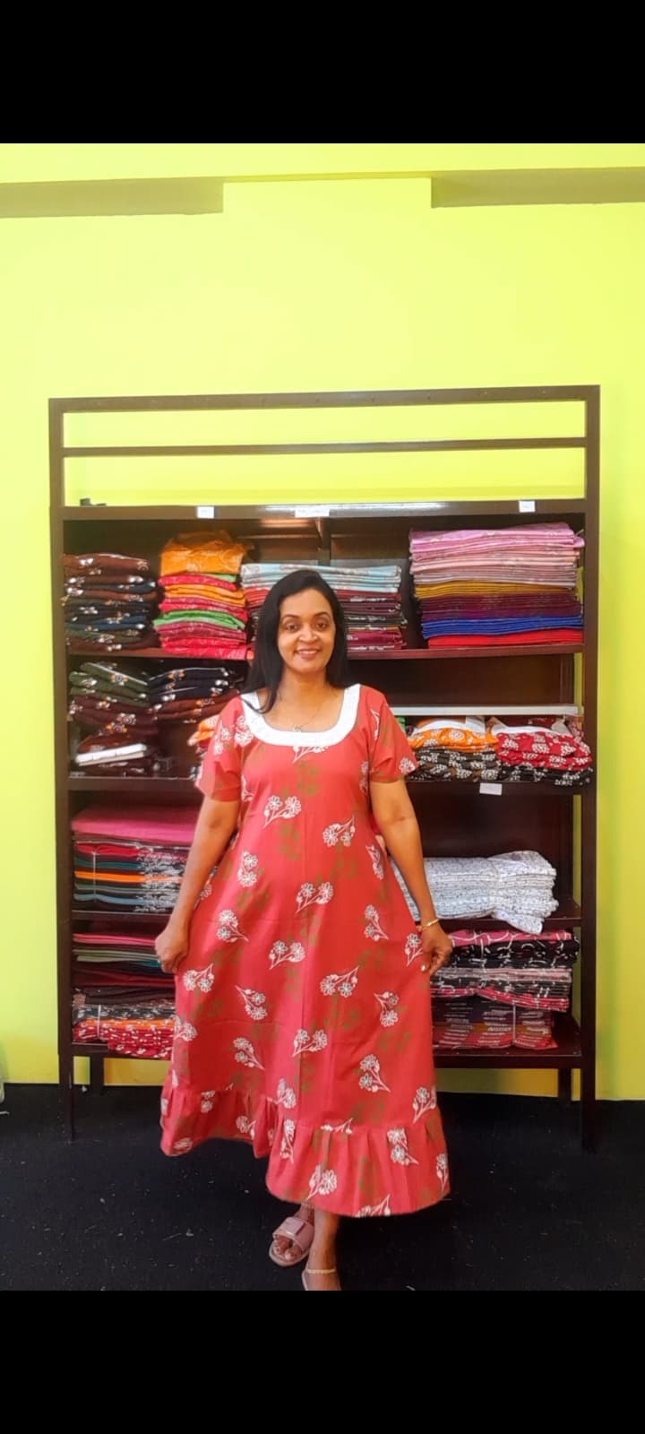 Cotton Frock Nighty - alternate view